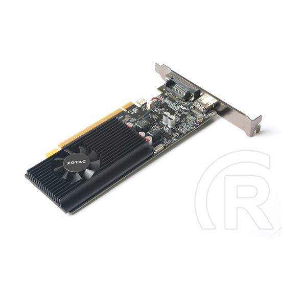 Zotac nVidia GF GT 1030 Low Profile VGA (PCIe 3.0, 2 GB DDR5, 64 bit, HDMI+DVI, aktív hűtő)