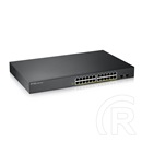 ZyXEL GS1900-24HPv2 24port GbE LAN PoE (170W) V2 menedzselhető switch