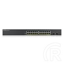 ZyXEL GS1900-24HPv2 24port GbE LAN PoE (170W) V2 menedzselhető switch