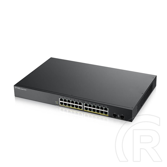 ZyXEL GS1900-24HPv2 24port GbE LAN PoE (170W) V2 menedzselhető switch