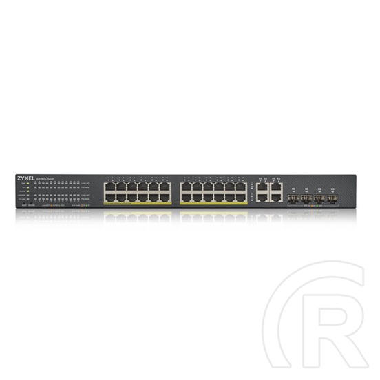 ZyXEL GS1920-24HPv2 28port GbE LAN PoE (375W) L2 menedzselhető switch