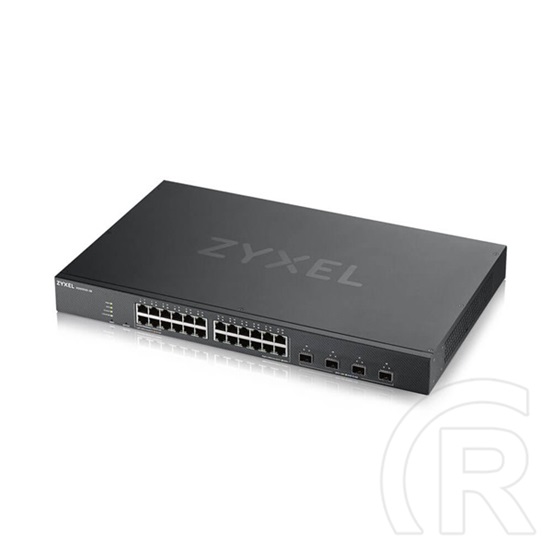 ZyXel Switch 24x Gigabit + 4x 10G SFP+ hybird mode, standalone or NebulaFlex Cloudt Menedzselhető
