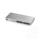 Zyxel GS1008HP-EU0101F 8-Port Gigabit switch (8x PoE+, 60W PoE, fémházas, asztali, nem menedzselhető)