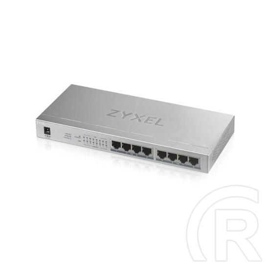 Zyxel GS1008HP-EU0101F 8-Port Gigabit switch (8x PoE+, 60W PoE, fémházas, asztali, nem menedzselhető)