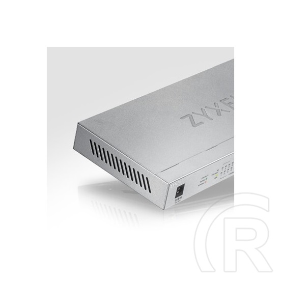 Zyxel GS1008HP-EU0101F 8-Port Gigabit switch (8x PoE+, 60W PoE, fémházas, asztali, nem menedzselhető)
