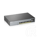 Zyxel GS1350-12HP switch (10x1Gbps, 8x PoE, 2x SFP, menedzselhető, rackes, 130W)