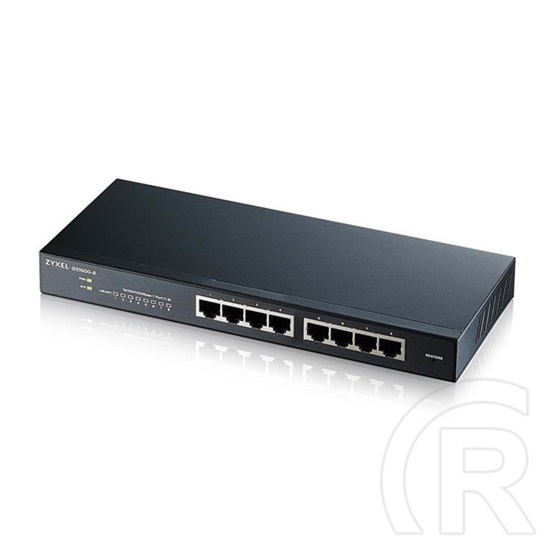 Zyxel GS1900-8 switch (8x1GbE, fémházas, menedzselhető)