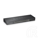 Zyxel GS1920-24V2 24-port Gigabit Smart Managed Switch (24x1000 Mbps, 4x kombó RJ-45/SFP, rack, fém)