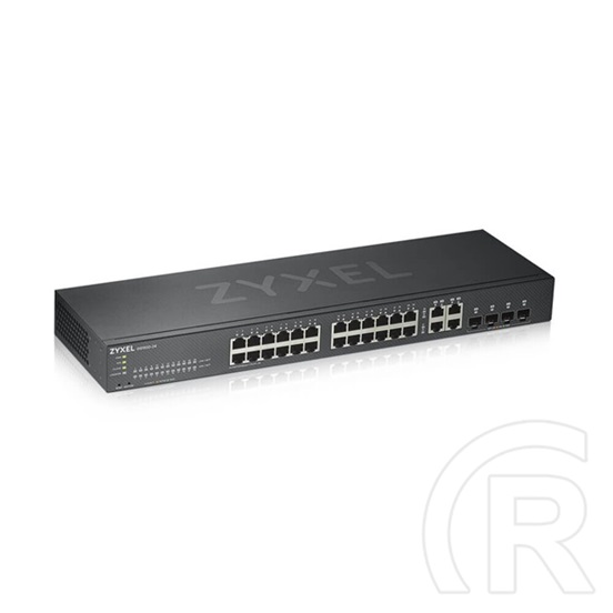 Zyxel GS1920-24V2 24-port Gigabit Smart Managed Switch (24x1000 Mbps, 4x kombó RJ-45/SFP, rack, fém)