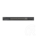 Zyxel GS1920-24V2 24-port Gigabit Smart Managed Switch (24x1000 Mbps, 4x kombó RJ-45/SFP, rack, fém)