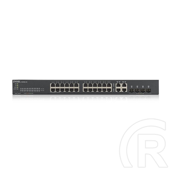 Zyxel GS1920-24V2 24-port Gigabit Smart Managed Switch (24x1000 Mbps, 4x kombó RJ-45/SFP, rack, fém)