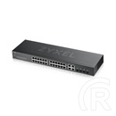 Zyxel GS1920-24V2 24-port Gigabit Smart Managed Switch (24x1000 Mbps, 4x kombó RJ-45/SFP, rack, fém)