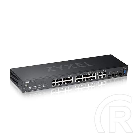 Zyxel GS2220-28 24-Port Gigabit L2+ Switch (4x Gigabit kombó SFP, menedzselhető, rackbe szerelhető)