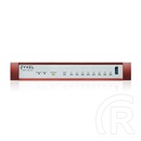 Zyxel USG FLEX 100HP (7 x 1-GbE, 1 x PoE+ 30W, 1 x USB 3.0, 1 x konzol, 1 év Security Bundle)