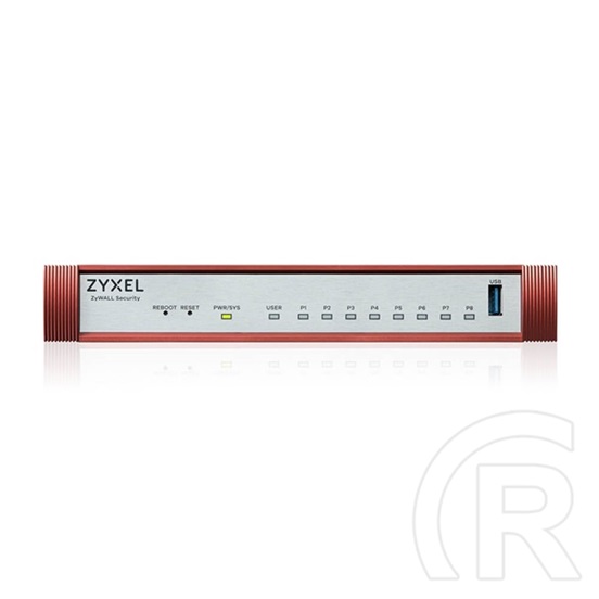 Zyxel USG Flex 100H (8 x 1GbE port, 1 x USB 3.0, RJ-45 konzol port, ventilátor nélküli, 1 év Security Bundle)