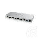 Zyxel XGS1010-12-ZZ0102F switch (8x1Gb, 2x2.5Gb, 2xSFP+, nem menedzselhető)