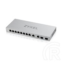 Zyxel XGS1210-12 kisméretű switch (8x1Gb, 2x2.5Gb, 2xSFP+ 10Gb, web-menedzselhető)