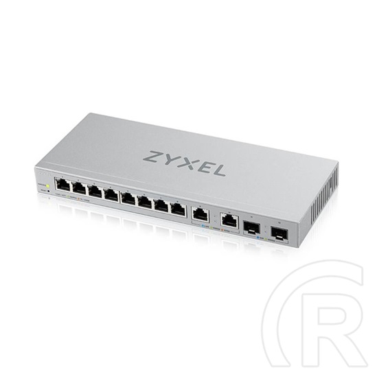 Zyxel XGS1210-12 kisméretű switch (8x1Gb, 2x2.5Gb, 2xSFP+ 10Gb, web-menedzselhető)