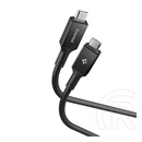 essential eb10010cc adatkábel (type-c - type-c, 100w, pd gyorstöltő, 100cm) fekete