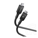 essential eb10020cc adatkábel (type-c - type-c, 100w, pd gyorstöltő, 200cm) fekete