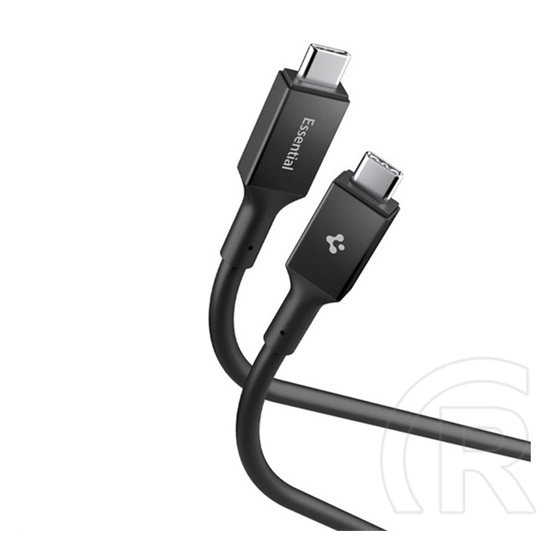 essential eb10020cc adatkábel (type-c - type-c, 100w, pd gyorstöltő, 200cm) fekete