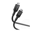 essential eb24012cc adatkábel (type-c - type-c, 240w, pd gyorstöltő, 120cm) fekete