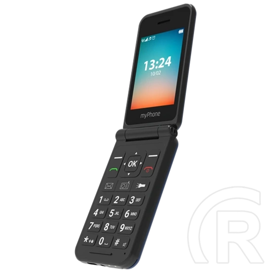 myPhone FLIP LTE mobiltelefon (2,8", TFT, 320×240, 1000 mAh, microSD, USB-C, Dual SIM, fekete)