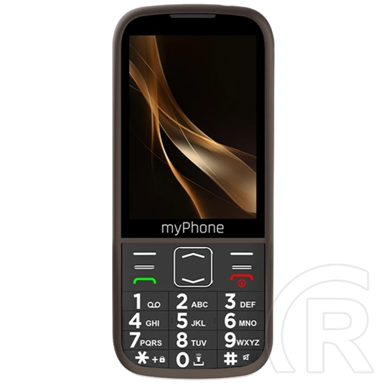 myPhone Halo 4 Plus LTE mobiltelefon (3,5", IPS, 240×320, 2500 mAh, Dual SIM, 4G LTE, barna)