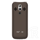 myPhone Halo 4 Plus LTE mobiltelefon (3,5", IPS, 240×320, 2500 mAh, Dual SIM, 4G LTE, barna)