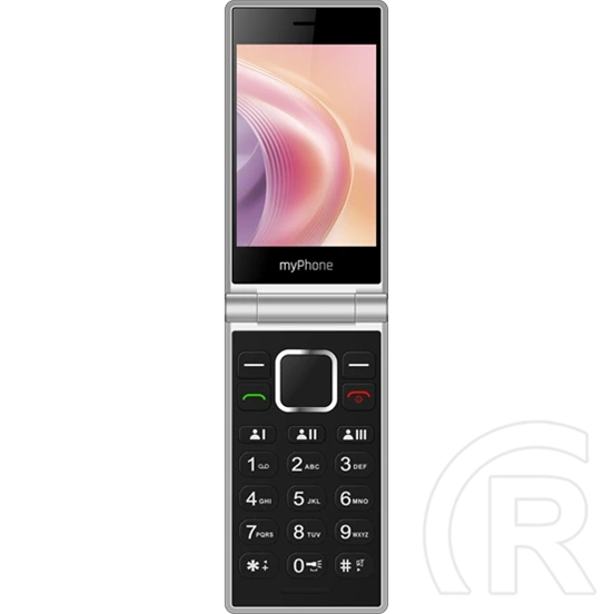 myPhone Tango 2 LTE mobiltelefon (3,5" + 2,4", 480×320, 1700 mAh akkumulátor, dualsim, 128 MB belső memória, fekete)